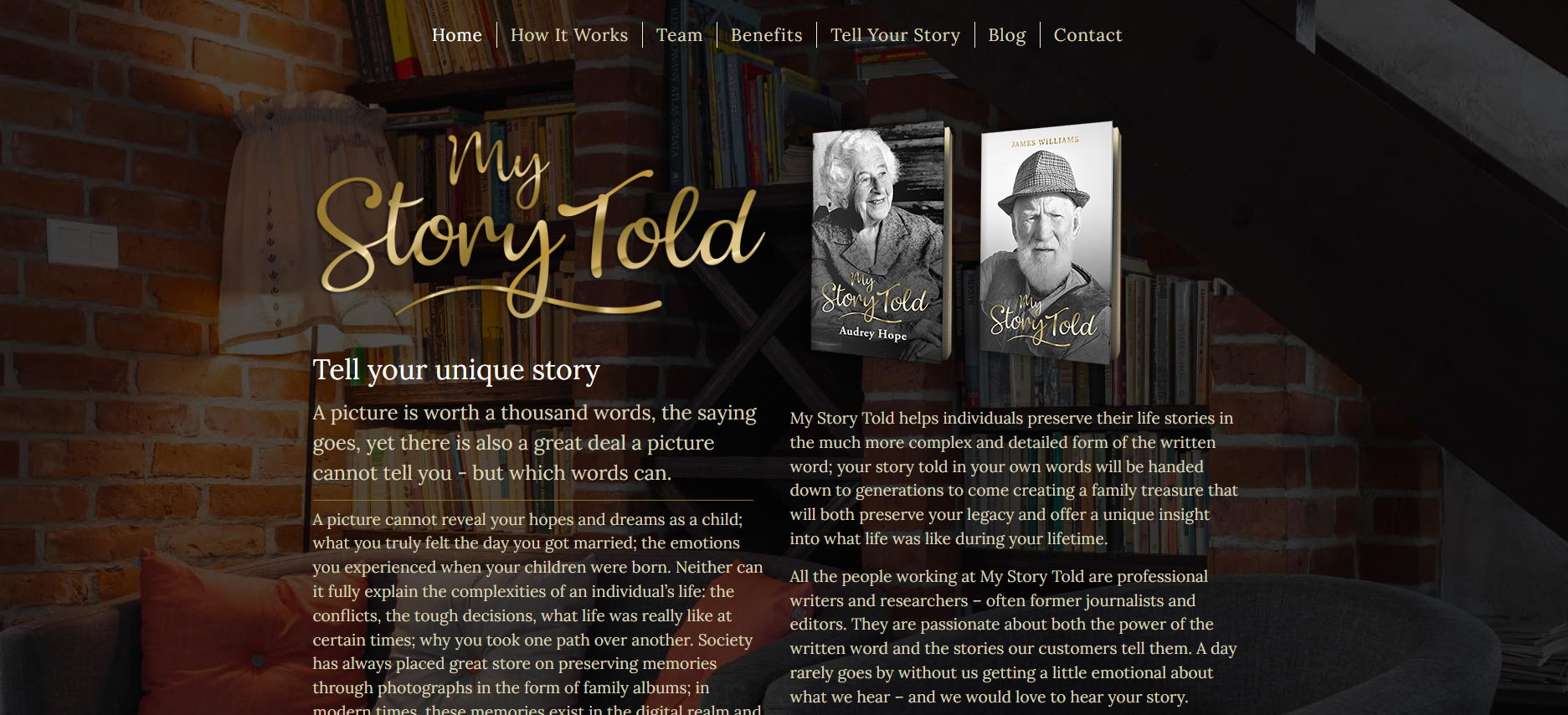 Case Study: My Story Told, the personal biography service